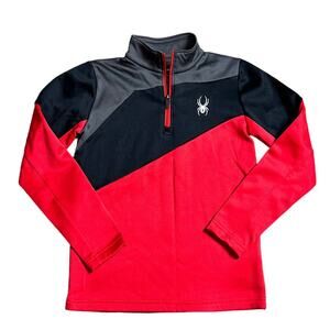 SPYDER BOYS Ambush Zip T Neck Youth Large